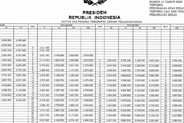 PPPK Berbahagia Melalui Perpres Nomor 11 Tahun 2024, Segini Rincian ...