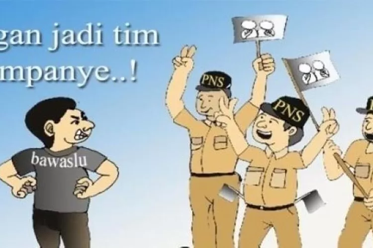 Illustrasi_ Potret Pelanggaran Netralitas ASN (Foto_desain Bawaslu) (menpan.go.id)