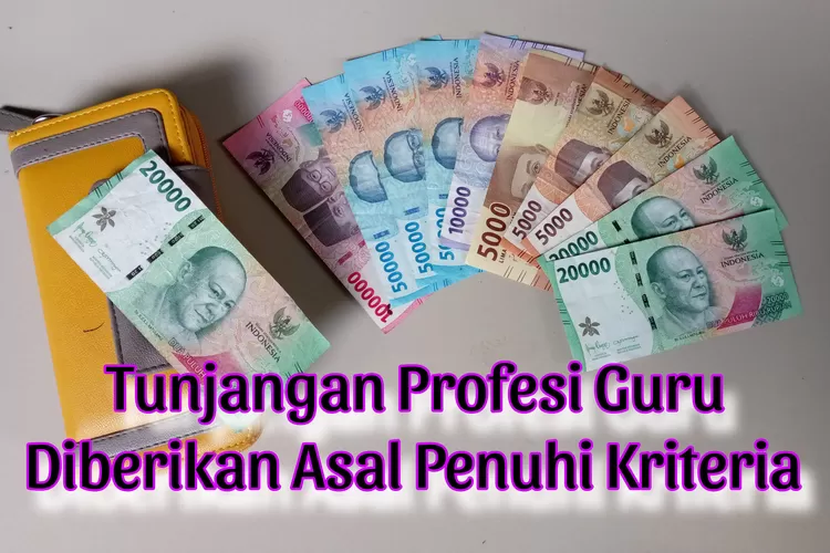 INGAT! TUNJANGAN PROFESI GURU Diberikan Bagi Yang Memenuhi Kriteria ...