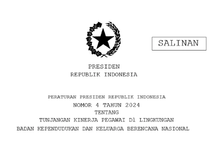 Tunjangan Kinerja untuk Badan Kependudukan dan Keluarga Berencana