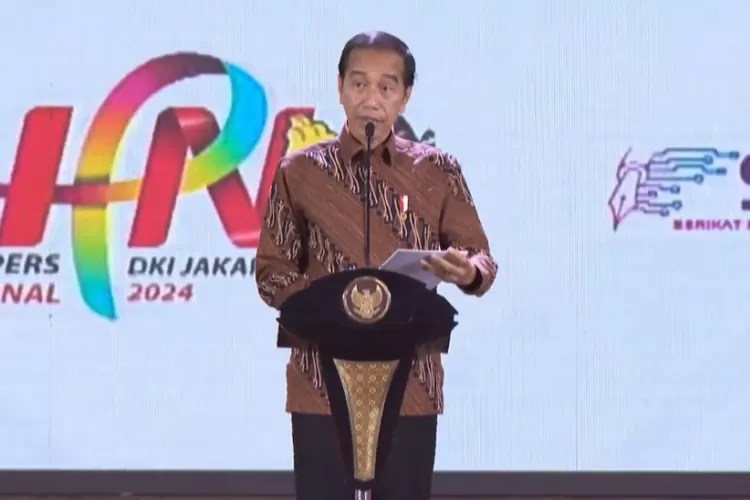 Presiden Republik Indonesia, Joko Widodo Saat Menghadiri Peringatan Hari Pers Nasional (HPN) Tahun 2024 (kominfo.jatimprov.go.id)