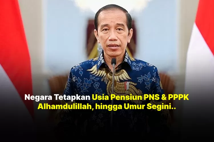 Alhamdulillah! Usia Pensiun PNS Dan PPPK Disahkan Jokowi Melalui UU ASN ...