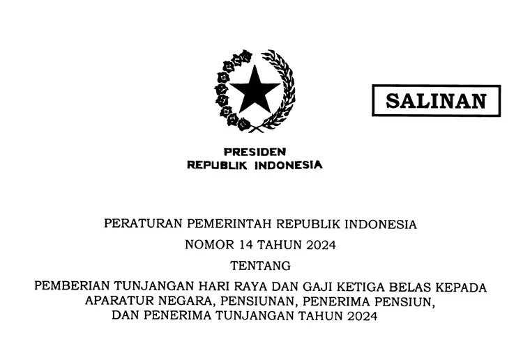 Apakah PPPK Masuk Kategori Penerima THR Dan Gaji Ketigabelas 2024, Cek ...