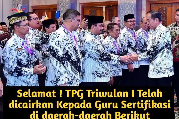 Menjelang HARDIKNAS, Berikut Daerah Yang Telah Cairkan TPG Triwulan I ...