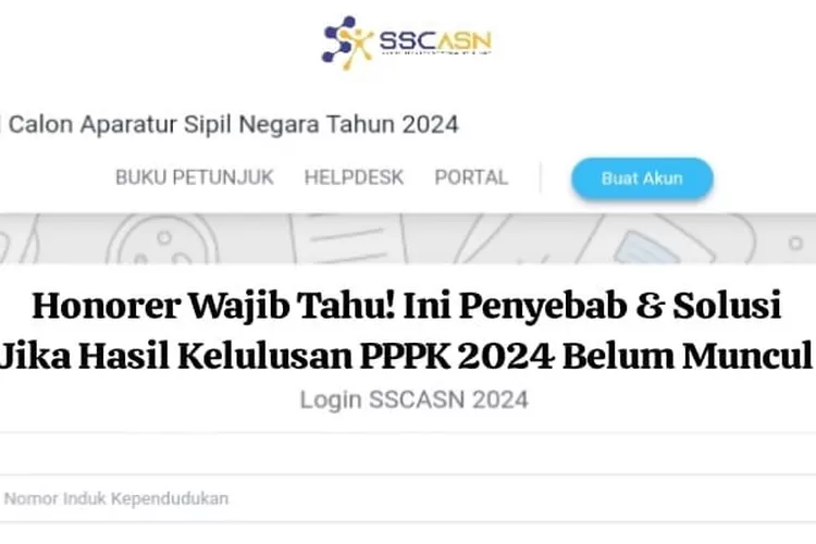 Kelulusan PPPK 2024 Resmi Diumumkan Hari Ini! Honorer Wajib Tahu ...