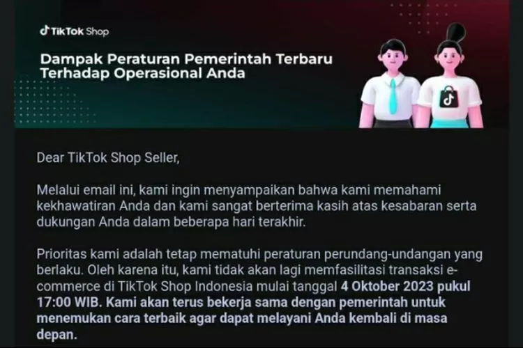 Dampak Permendag Nomor 31 Tahun 2023 TikTok Shop Resmi Tak Akan ...