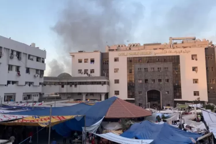 Israel Bom RS Shifa Gaza Pakai Rudal AGM-114 Hellfire 