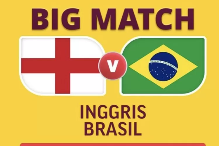 Big Match! Link Live Streaming Inggris vs Brazil, Perebutan Puncak