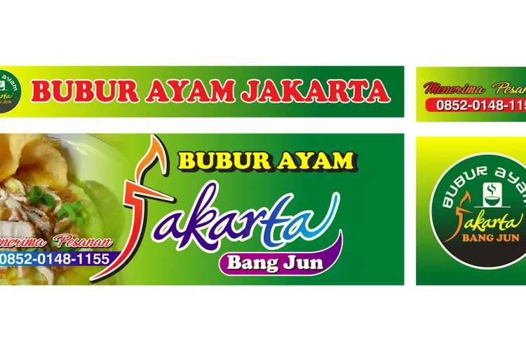 Free Cdr Desain Banner Spanduk Mmt Bubur Ayam Jakarta Bang Jun