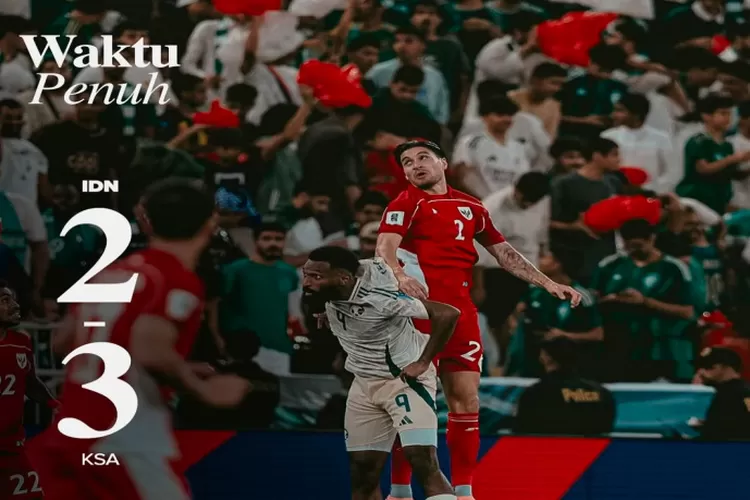 Timnas Indonesia harus mengakui keunggulan Arab Saudi dengan skor tipis 2-3 dalam laga Grup B putaran keempat Kualifikasi Piala Dunia 2026 di Stadion King Abdullah Sports City, Jeddah, Kamis (9/10) dini hari WIB. (Instagram @timnasindonesia)