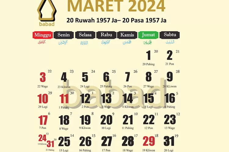 5 Perbedaan Kalender Masehi Dan Kalender Hijriyah, Jumlah Harinya Juga ...