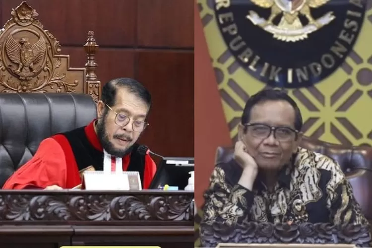 Potret Mahfud MD yang mengaku bangga terhadap MK pasca  Anwar Usman diputuskan bersalah