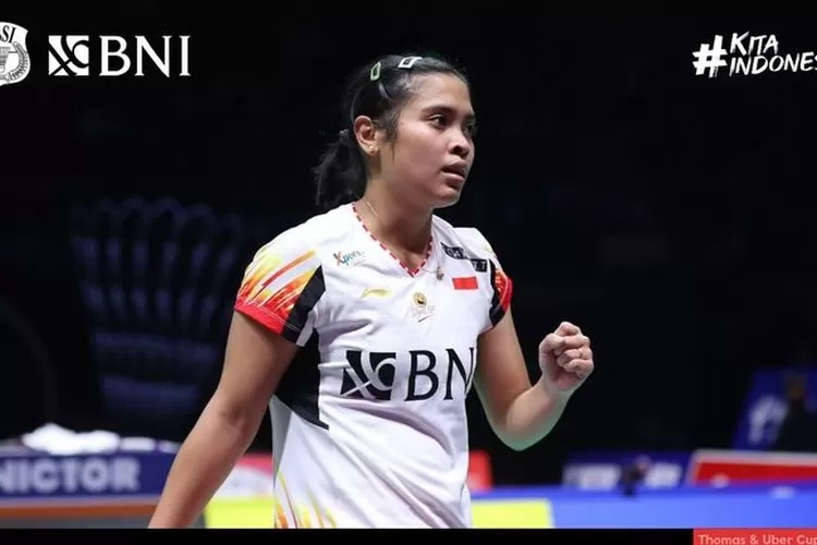 Gregoria Mariska menang atas Akane Yamaguchi di Piala Uber 2024