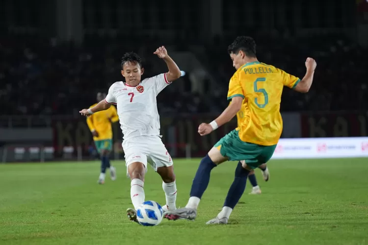 Zahaby Gholy dan Timnas U-16 Indonesia gagal ke final Piala AFF U-16 2024 usai kalah di semifinal dari Australia kemarin (1/7) di Solo. (Dok. PSSI)