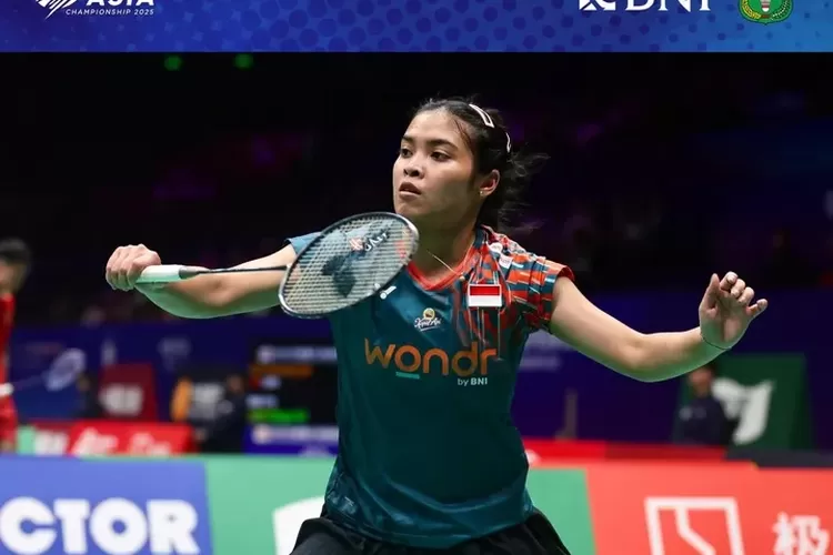 Tunggal putri Indonesia Gregoria Mariska.