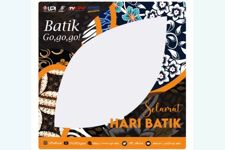 13 Twibbon Ucapan Hari Batik Nasional Pada 2 Oktober 2023, Yuk Pasang ...