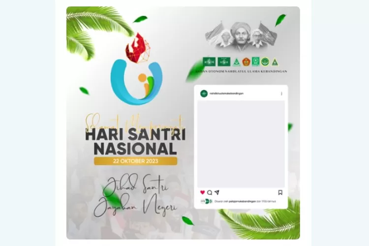 14 Twibbon Peringatan Hari Santri Nasional Atau HSN 22 Oktober 2023 ...