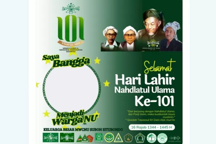 15 Caption Ucapan Harlah NU Ke 101 Pada 31 Januari 2024 Di Facebook ...