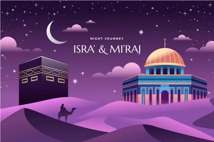 7 Link Download Poster Isra Miraj 2024 atau 1445 H, Ilustrasi The Night