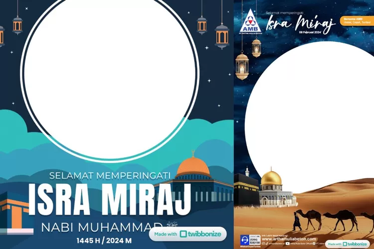 Gratis Link Twibbon Isra Miraj H Dengan Desain Terbaru Siap