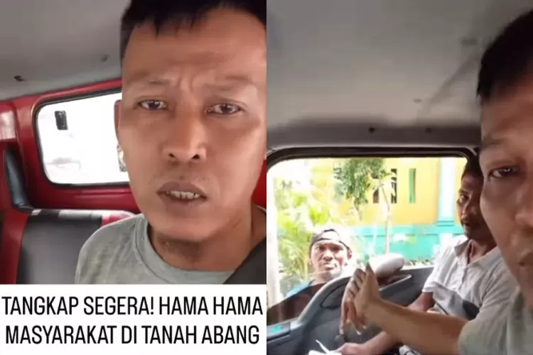 Tangkapan layar video viral sopir truk lapor ke bosnya usai diduga dipalak preman di Tanah Abang, DKI Jakarta (Instagram.com/warungjurnalis)