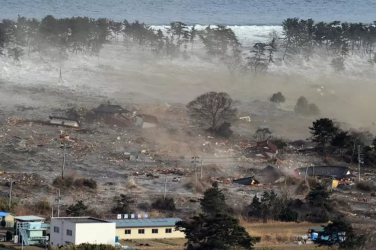 Ilustrasi tsunami di Jepang (dok)