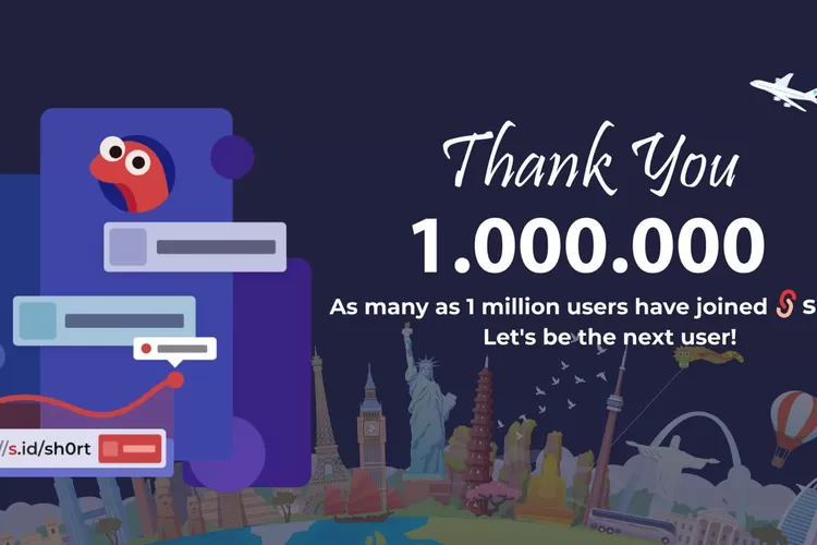 Catat Pertumbuhan Signifikan di Tahun 2023, Layanan Link Shortener dan Bio Link Asli Indonesia S.id Kini Memiliki 1 Juta Pengguna