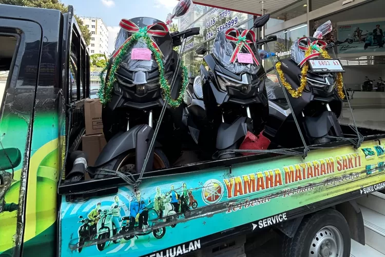 PT Yamaha Indonesia Motor Manufacturing (YIMM) telah mendistribusikan N Max Turbo series lebih dari 400 unit ke tangan konsumen di Jateng dan DIY. (sok Yamaha.)