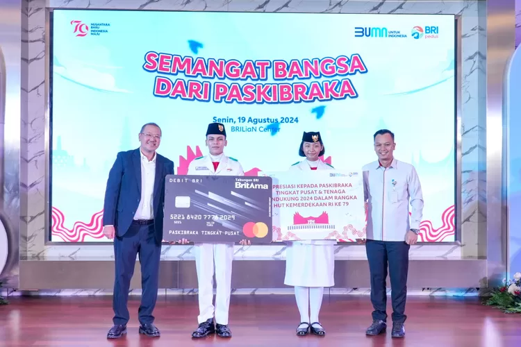 BRI Rayakan HUT ke-79 RI dengan Beasiswa untuk Paskibraka dan Tenaga Pendukung