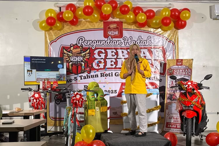 Direktur Utama PT Gedhe Margo Gandum, Fajar Astuti dalam acara Gebyar Gedhen. (Foto : Ayoyogya.com)