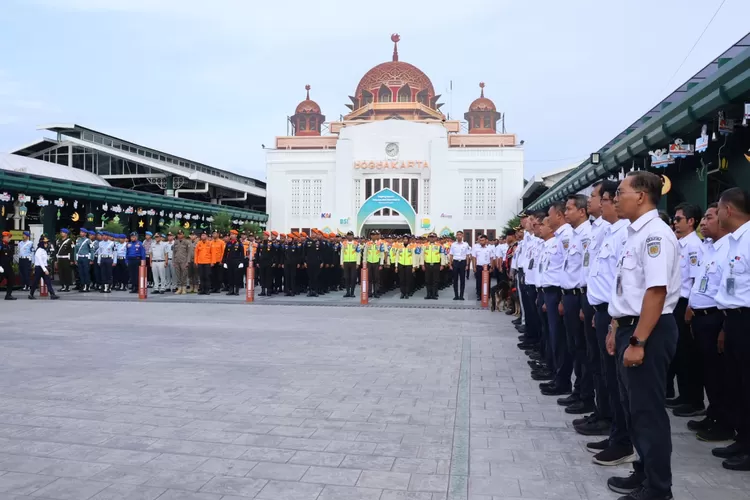  KAI Daop 6 Yogyakarta telah menggelar Apel Gelar Pasukan Posko Angkutan Lebaran 2025.