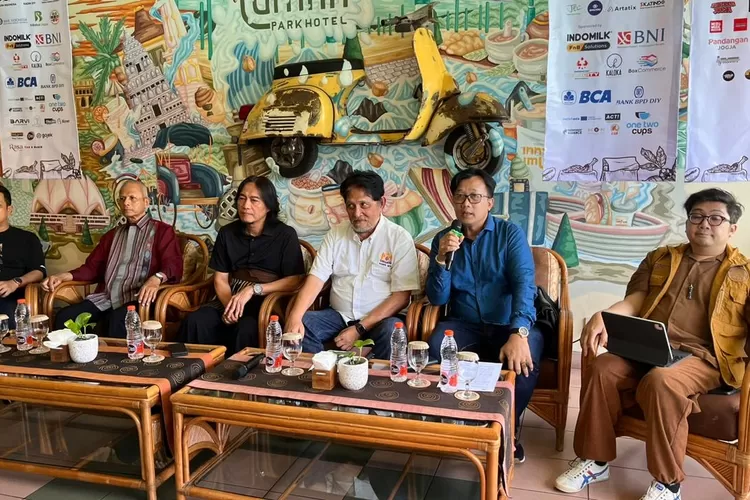 Konferensi pers rencana event Jogja Coffee Week di Loman Park Hotel, Selasa (26/8/2025). (Dok.)