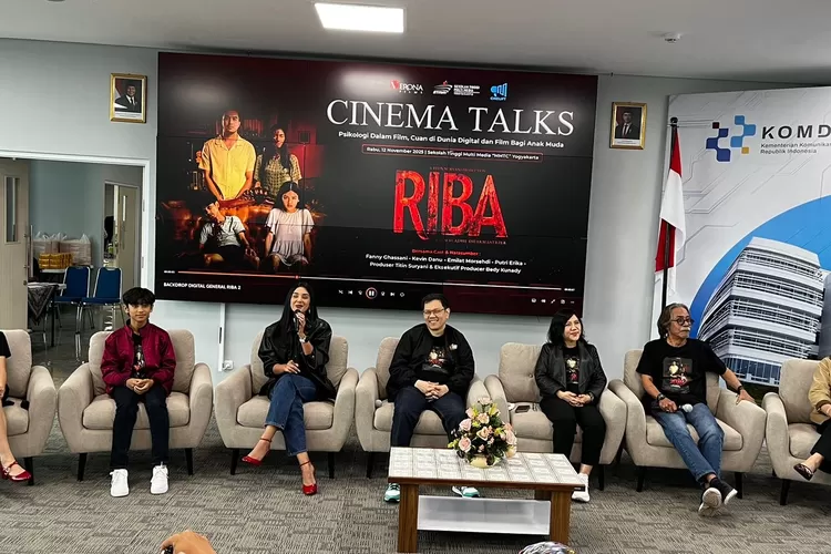 Konferensi pers peluncuran film "RIBA" di Yogyakarta, Rabu (12/11/2025). (dok.)
