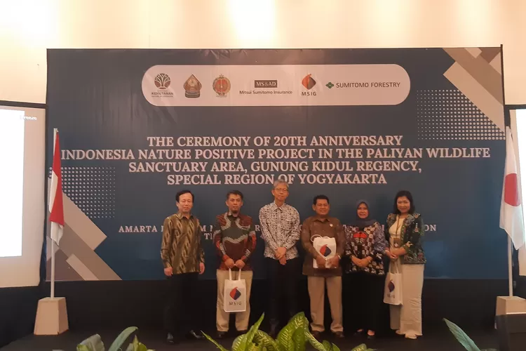 Direktur Perwakilan, Presiden, CEO Mitsui Sumitomo Insurance Co., Ltd saat peringatan 20 tahun proyek (Dok.)