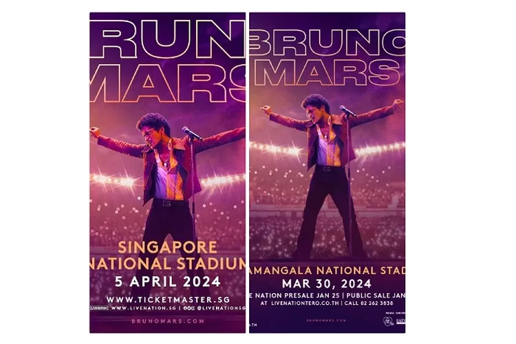 Jadwal Penjualan Tiket dan Informasi Penting Konser Bruno Mars di