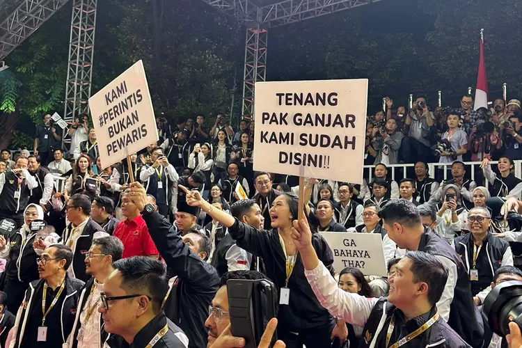 Spanduk di acara pengundian nomor urut capres-cawapres (dok tim Ganjar-Mahfud)