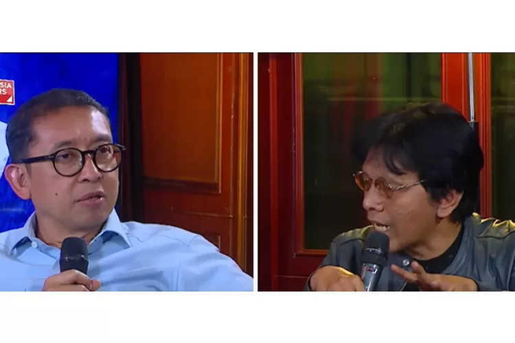 politikus Partai Gerindra Fadli Zon dan politikus PDI Perjuangan Adian Napitupulu (dok youtube Indonesia Lawyers Club (ILC))