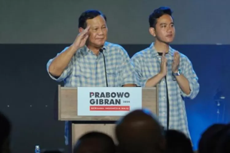 Prabowo-Gibran temui pendukungnya setelah dinyatakan menang pilpres, berdasarkan hitung cepat. (Ig/@prabowo.)