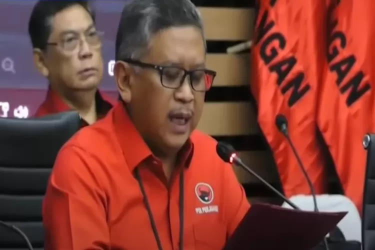 Sekjen PDIP Hasto Kristiyanto (Tangkapan Layar Kompas TV  )