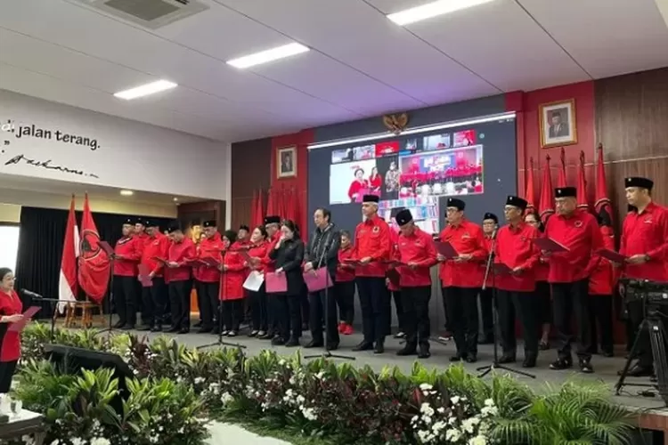 Acara pelantikan PDI Perjuangan (dok pdiperjuangan.id)