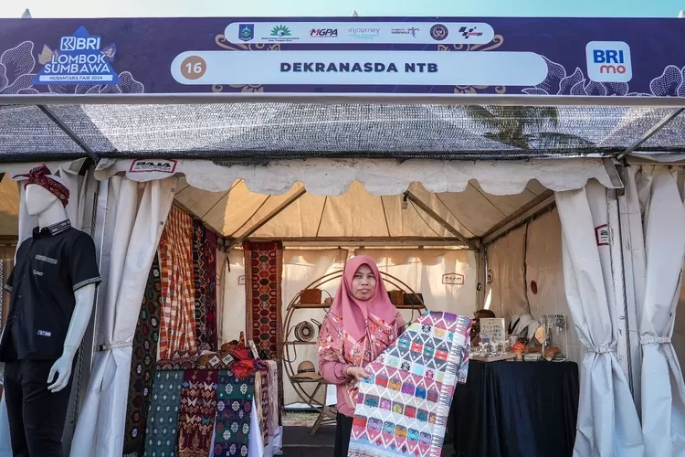Salah satu peserta di event Lombok Sumbawa Nusantara Fair 2024 (dok BRI)