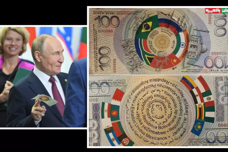 Presiden Rusia Putin telah diberi hadiah tiruan dari  (Tiwitter X/ @BRICSinfo)