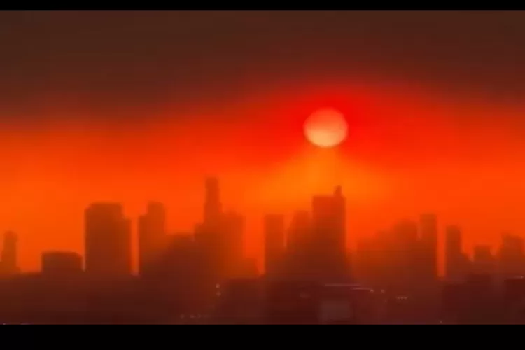 Kebakaran kota di Los Angeles California (instagram /@jonataribas)