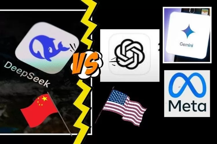 Perbandingan DeepSeek dengan ChatGpt, Meta, Gemini (dok Instagram @refistaforum)