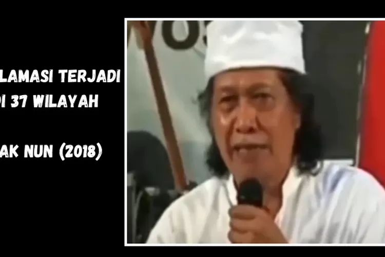 Video tahun 2018 Cak nun berceramah tentang kekayaaan negara yang dikavling&nbsp; (dok Instagram @mdr24jam  )