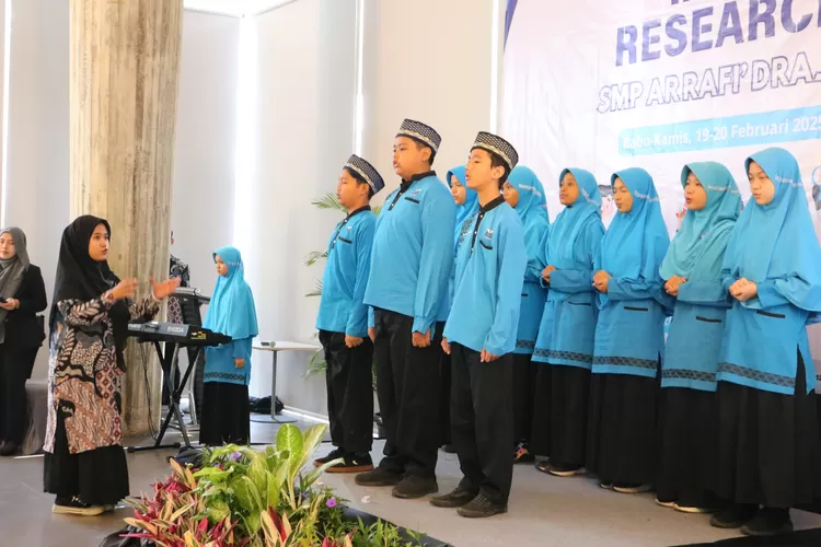 Pembukaan Gelaran Mini Research SMP Ar Rafi' Drajat (Bisnisbandung.com/ Gustin Gumilar)