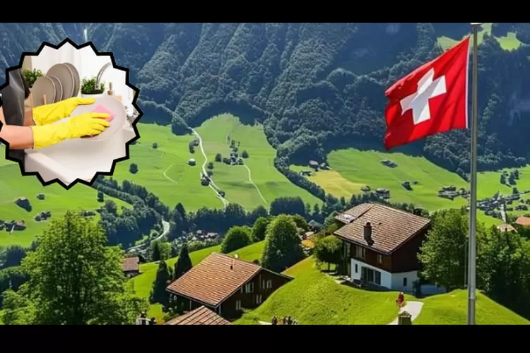 Pemandangan di swiss