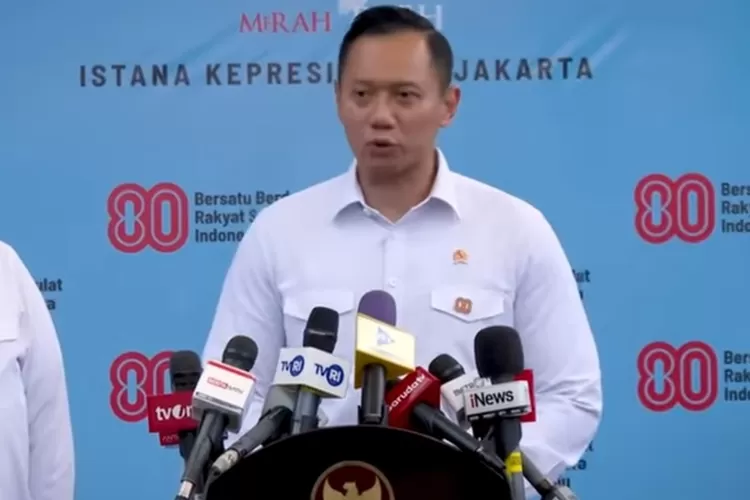 AHY, Menko Bidang Infrastruktur (Tangkap layar youtube Sekertariat Presiden)