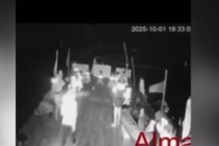 Rekaman penyerangan Aktivis Global oleh Israel (Tangkap layar youtube tvOneNews)