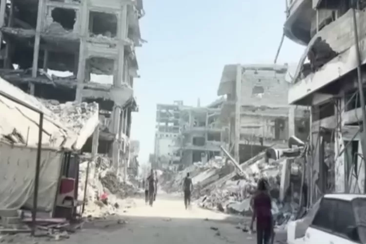 Kondisi Kota GAZA (Tangkap layar youtube tvOneNews)